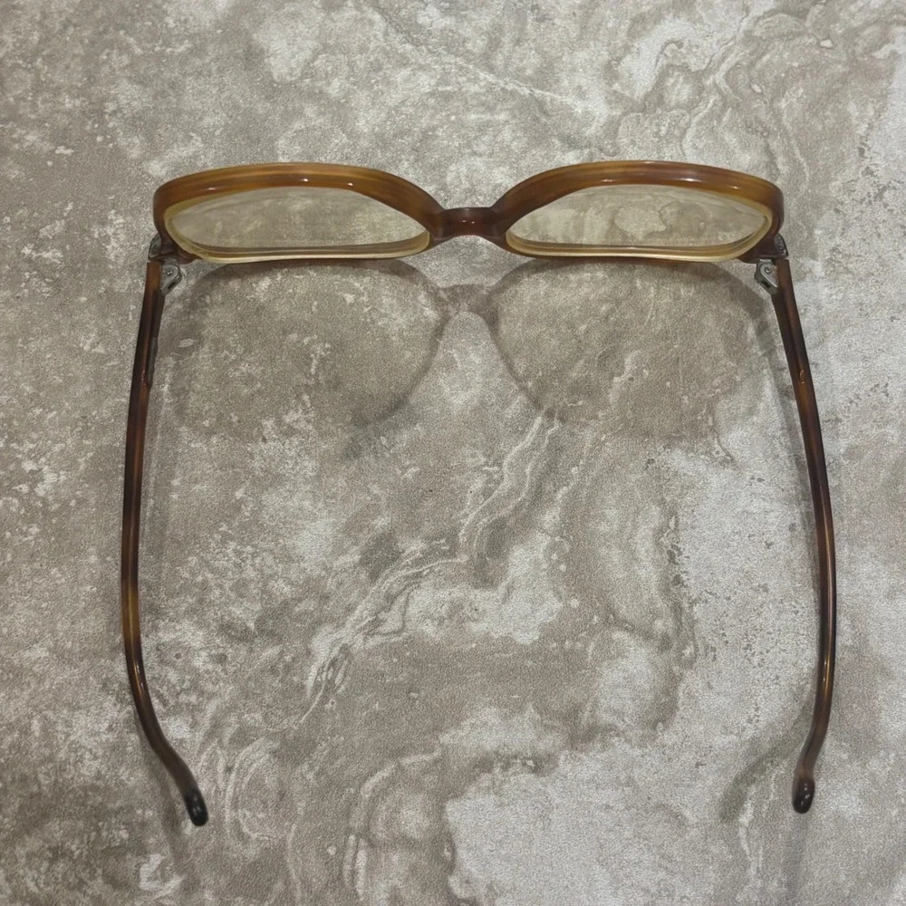 Vintage Polo Ralph Lauren Tortoise Shell Eyeglasses Oversized Frames Brown